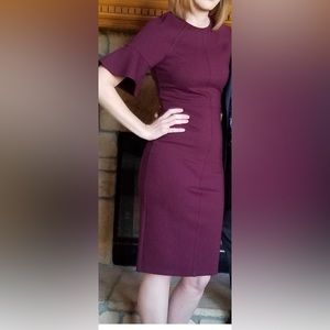 Rachel Parcell Monaco Sheath Flutter Sleeve Dress